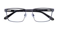 Matte Blue / Black CAT 3004 Rectangle Glasses - Flat-lay