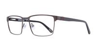 Matte Brown Pattern CAT 3004 Rectangle Glasses - Angle