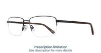 Matte Black CAT 3011 Rectangle Glasses - Angle