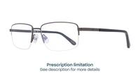 Matte Gunmetal CAT 3011 Rectangle Glasses - Angle