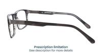 Gloss Black CAT 3013 Rectangle Glasses - Side