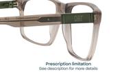 Gloss Brown CAT 3013 Rectangle Glasses - Detail