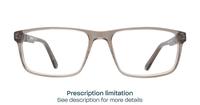Gloss Brown CAT 3013 Rectangle Glasses - Front