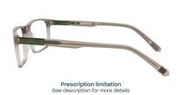 Gloss Brown CAT 3013 Rectangle Glasses - Side