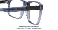 Gloss Navy CAT 3013 Rectangle Glasses - Detail