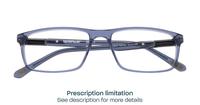 Gloss Navy CAT 3013 Rectangle Glasses - Flat-lay