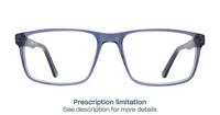 Gloss Navy CAT 3013 Rectangle Glasses - Front
