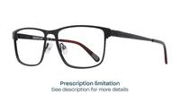 Matte Black CAT 3014 Rectangle Glasses - Angle
