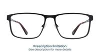 Matte Black CAT 3014 Rectangle Glasses - Front