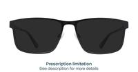 Matte Black CAT 3014 Rectangle Glasses - Sun