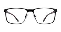 Matte Black CAT 3024 Aviator Glasses - Front