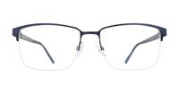 Matte Blue / Horn CAT 3503 Rectangle Glasses - Front