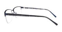 Matte Blue / Horn CAT 3503 Rectangle Glasses - Side