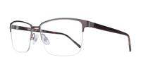 Matte Gunmetal / Horn CAT 3503 Rectangle Glasses - Angle