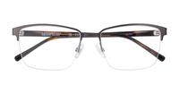 Matte Gunmetal / Horn CAT 3503 Rectangle Glasses - Flat-lay