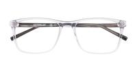 Gloss Crystal Grey CAT 3505 Rectangle Glasses - Flat-lay