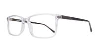 Crystal / Grey Horn CAT 3530 Rectangle Glasses - Angle
