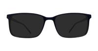 Gloss Navy / Brown CAT 3530 Rectangle Glasses - Sun