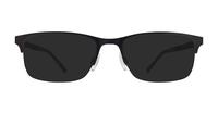 Matte Black CAT 3533 Rectangle Glasses - Sun