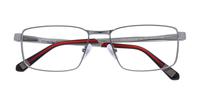 Gunmetal CAT Arkose Rectangle Glasses - Flat-lay