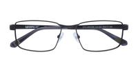 Matte Black CAT Arkose Rectangle Glasses - Flat-lay
