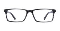 Gloss Black Tortoise CAT Bezel Square Glasses - Front