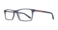 Matte Grey CAT Bezel Square Glasses - Angle