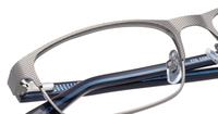Matte Gunmetal CAT Contractor Square Glasses - Detail