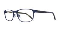 Matte Navy CAT Contractor Square Glasses - Angle
