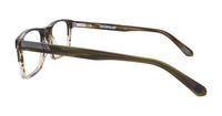 Gloss Brown Horn CAT Controller Square Glasses - Side