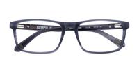 Gloss Navy Horn CAT Controller Square Glasses - Flat-lay