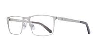 Matte Silver CAT Fitter Square Glasses - Angle
