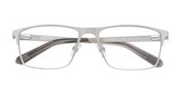 Matte Silver CAT Fitter Square Glasses - Flat-lay