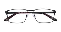 Matte Black CAT Gaffer Square Glasses - Flat-lay