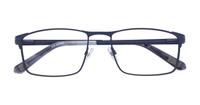 Rubber Matte Navy CAT Gaffer Square Glasses - Flat-lay