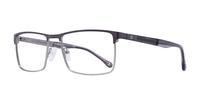 Gunmetal Champion CU1022 Rectangle Glasses - Angle