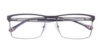 Gunmetal Champion CU1022 Rectangle Glasses - Flat-lay