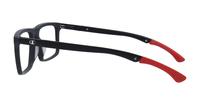 Matte Graphite Champion CULIT100 Rectangle Glasses - Side