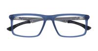 Matte Navy Champion CULIT100 Rectangle Glasses - Flat-lay