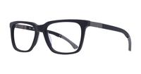 Matte Black Champion CUZONE200 Rectangle Glasses - Angle