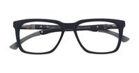 Matte Black Champion CUZONE200 Rectangle Glasses - Flat-lay