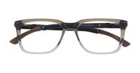Olive Slate Fade Champion CUZONE200 Rectangle Glasses - Flat-lay