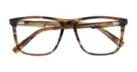 Brown Horn Champion Snag Square Glasses - Flat-lay