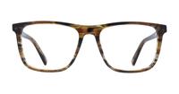 Brown Horn Champion Snag Square Glasses - Front