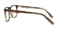 Brown Horn Champion Snag Square Glasses - Side