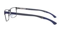 Matte Navy Champion Trip Rectangle Glasses - Side