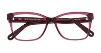 Burgundy Chloe CE2747 Rectangle Glasses - Flat-lay