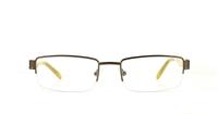Brown Converse G018 Rectangle Glasses - Front