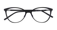 Black DKNY DK3001 Cat-eye Glasses - Flat-lay