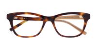 Tortoise DKNY DK5001 Oval Glasses - Flat-lay